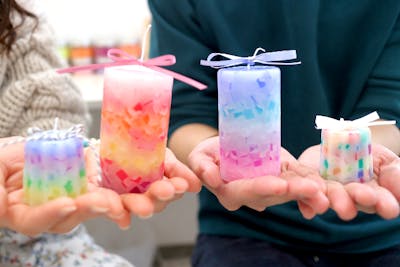 佐賀・鳥栖・手作りキャンドル】初心者も楽しい！モザイクチップ