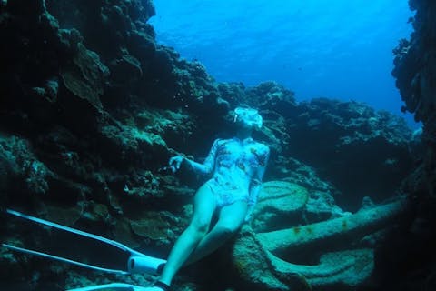 Google口コミ数第1位【那覇発・半日・慶良間諸島】1名様専用！かなづちでもできる！沖縄屈指の透明度！撮影付・半日レクチャー付き初心者スキンダイビング