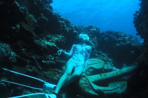 Google口コミ数第1位【那覇発・半日・慶良間諸島】1名様専用！沖縄屈指の透明度！撮影付！ロングフィンレンタルあり（スキンダイビング経験者専用コース）