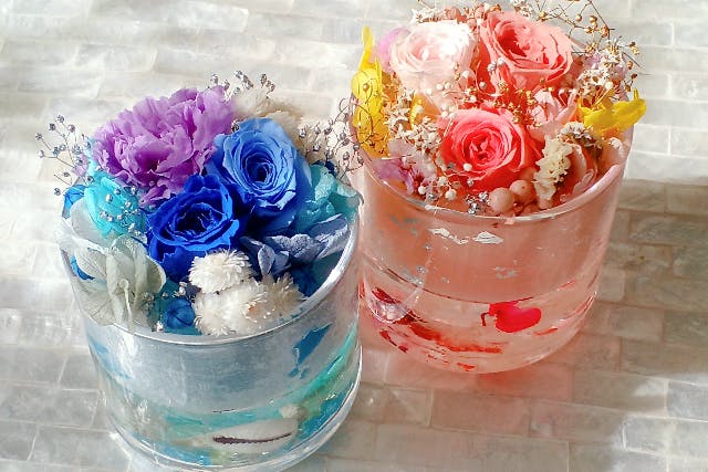 【東京・巣鴨・手作りキャンドル】お花と香りを楽しめるボタニカルアロマワックスグラス（1個）