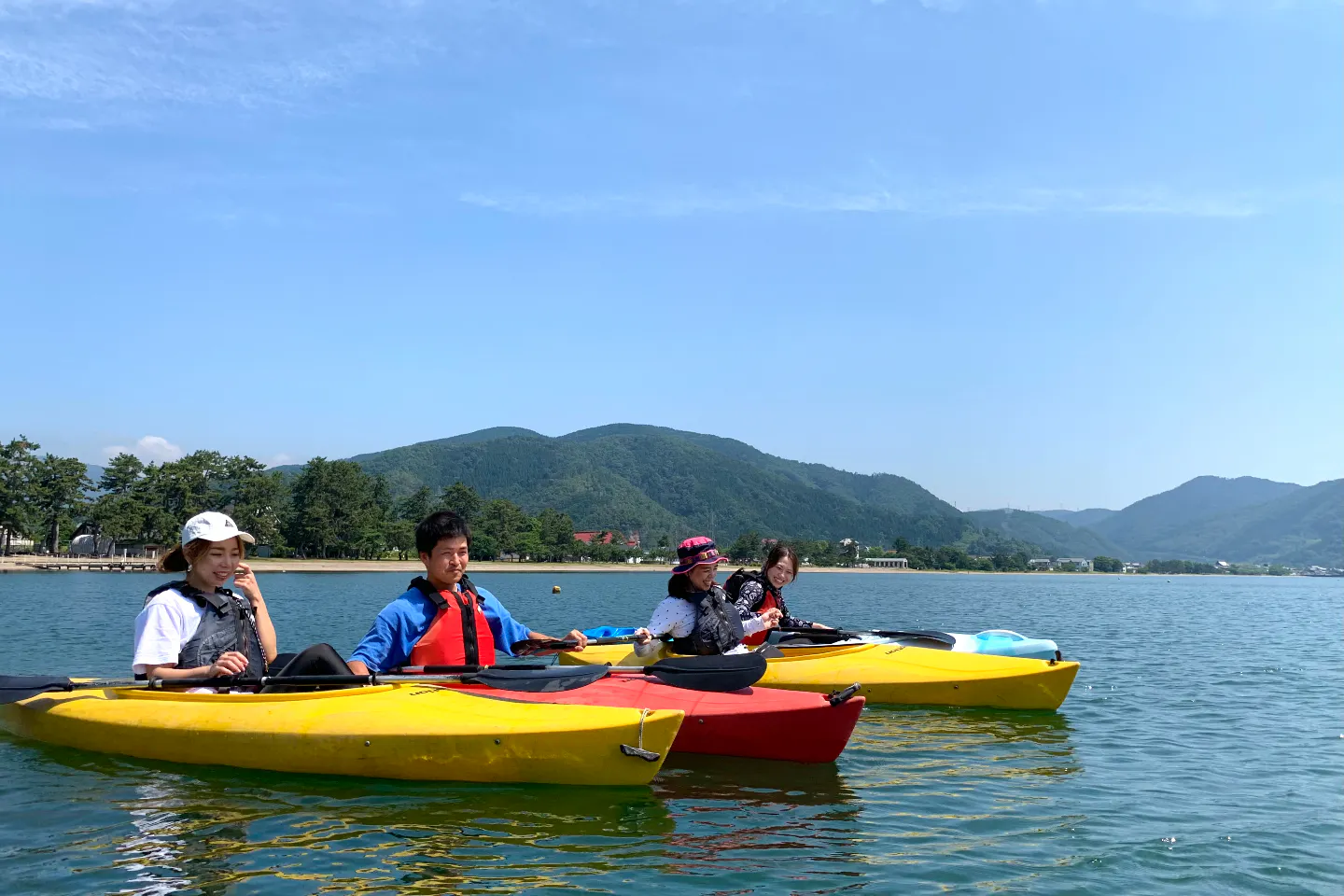 滋賀 琵琶湖 レイクカヌー 奥びわ湖で水上散歩を楽しもう カヤックツーリング アソビュー