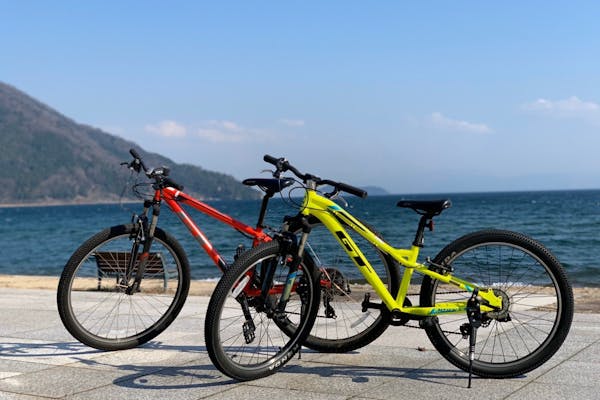滋賀・琵琶湖・サイクリング】マウンテンバイクで快走。奥びわ湖