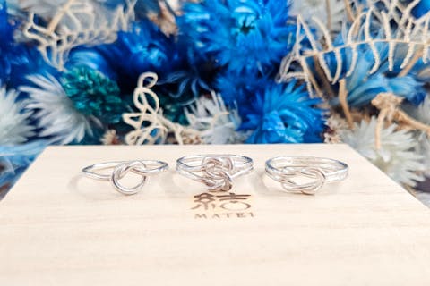 【静岡・熱海・手作り指輪体験】『縁』を『結ぶ』恋愛成就の結びの手作り指輪（1個）