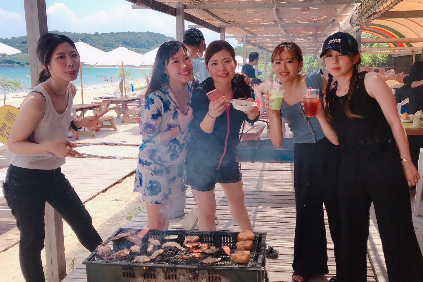 佐賀 唐津 q 海の家で快適にbbqを楽しもう 海鮮付きコース アソビュー