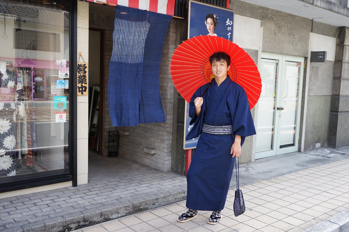 【熊本県・熊本市・着物レンタル】初めての着物にもおすすめ！男性プラン