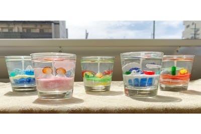 京都府・京都市・手作りキャンドル】キラキラ輝くジェルキャンドル作り