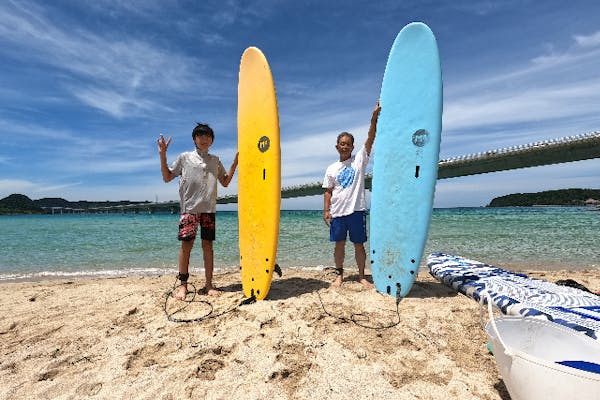 山口・長門・サーフィン体験】親子で上達しよう！ファミリーサーフィン