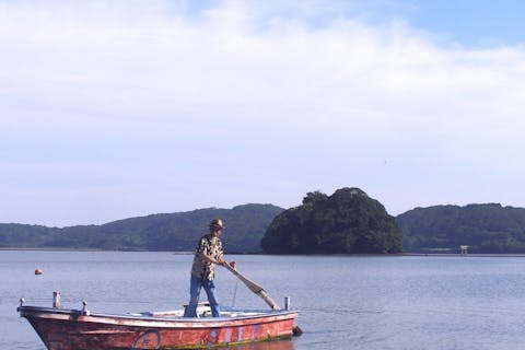 長崎 壱岐 遊覧船 昔ながらの 伝馬船 に乗って内海湾を巡ろう アソビュー