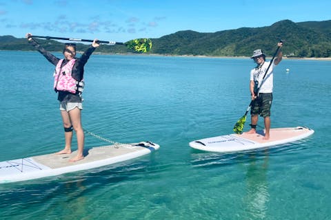 鹿児島・奄美大島・SUP】初心者大歓迎！SUP体験。奄美の海で遊ぼう
