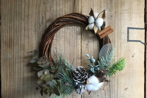 京都府 京都市 手作りリース お好きなお花を選んで作ろう リース 1個 アソビュー