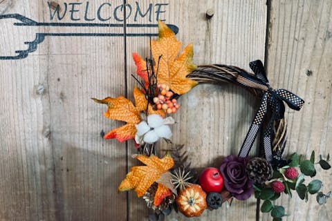 【京都府・京都市・手作りリース】お好きなお花を選んで作ろう！リース　1個