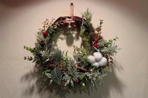 【京都府・京都市・手作りリース】お好きなお花を選んで作ろう！リース　1個