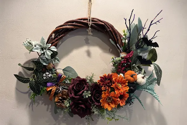 【京都府・京都市・手作りリース】お好きなお花を選んで作ろう！リース　1個