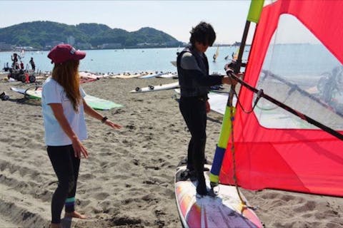 【神奈川・逗子・ウインドサーフィン】波が穏やかな逗子の海で、1日ウィンドサーフィン！