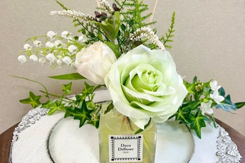 【京都駅より15分・フラワーディヒューザー・アロマの調香体験】心を癒やすフレグランスフラワー（1個）