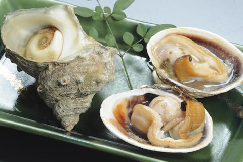 【三重・松阪・お土産屋】割引クーポン付き！大あさり焼きとさざえの壺焼き食べ比べ