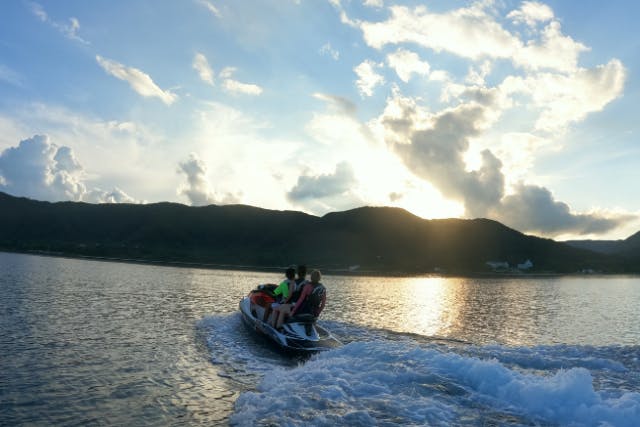 奄美大島【水上バイク】（シュノーケリング付き）南の海でジェットスキーツーリング体験！当日予約可能！GoPro撮影・写真の無料プレゼントあり（60分）※お一人様も可能