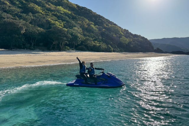 奄美大島【水上バイク】（シュノーケリング付き）南の海でジェットスキーツーリング体験！当日予約可能！GoPro撮影・写真の無料プレゼントあり（90分）※お一人様も可能