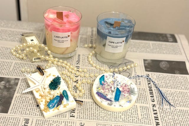 カフェラテキャンドル＆ワックスサシェ作り体験