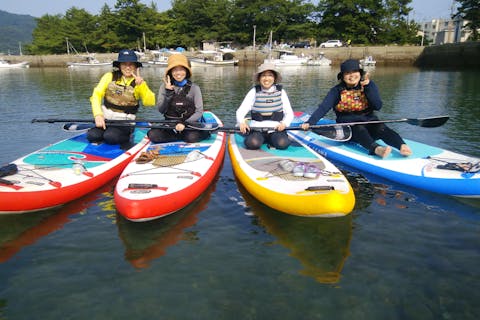 【山口・光・SUP】初めての方も大歓迎！白砂青松が広がる室積海岸でSUP体験
