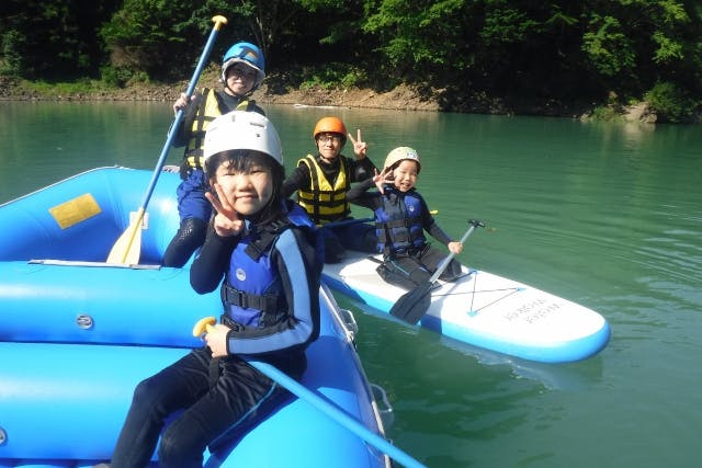 リトルピークス:【長野・松本・ラフティング】お子様も大喜び!梓湖ラフトツーリング