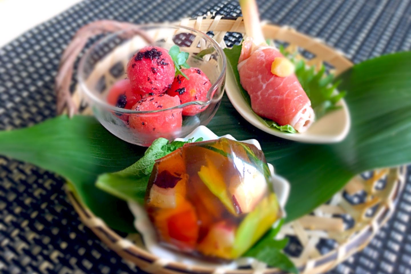 【神奈川・厚木・料理教室】鮮やかなモザイク寿司でひんやりごちそう葉月御膳プラン