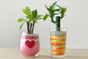 カラーサンドアート 東京・白金台・手作り雑貨】華やかなインテリア！カラーサンドアート