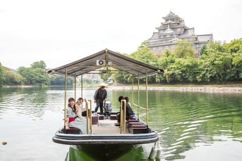 【岡山・岡山市・クルージング】貸切でゆったりまちなか散策…旭川リバークルーズ体験