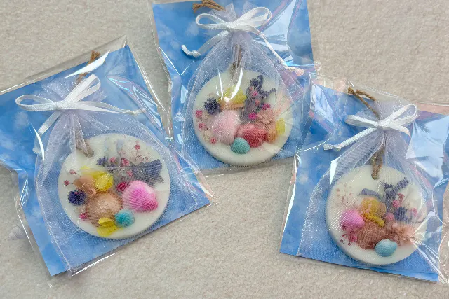 【佐賀・唐津・手作りキャンドル】 ほんのり香る癒しのインテリア♡ 香りや色、お花を選んで自分だけの アロマワックスバーが3つも作れます♪
