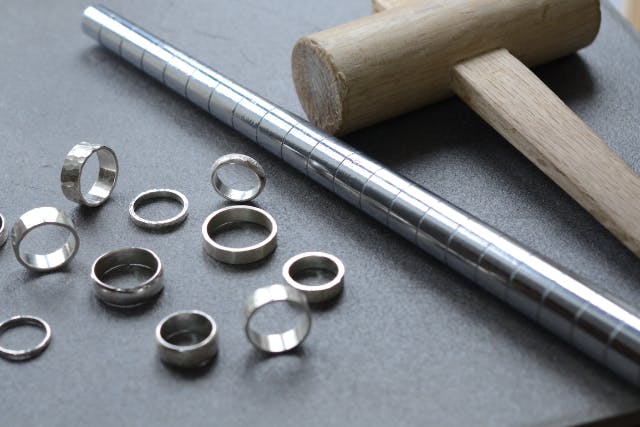 【京都府・京都市・手作り指輪】ジャストサイズのシルバーリングを作ろう！（1個）