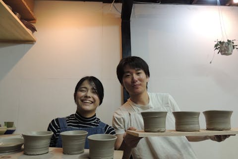 【東京・広尾・電動ろくろ】6歳から参加OK、自由研究向けの陶芸体験！陶器1‐3個