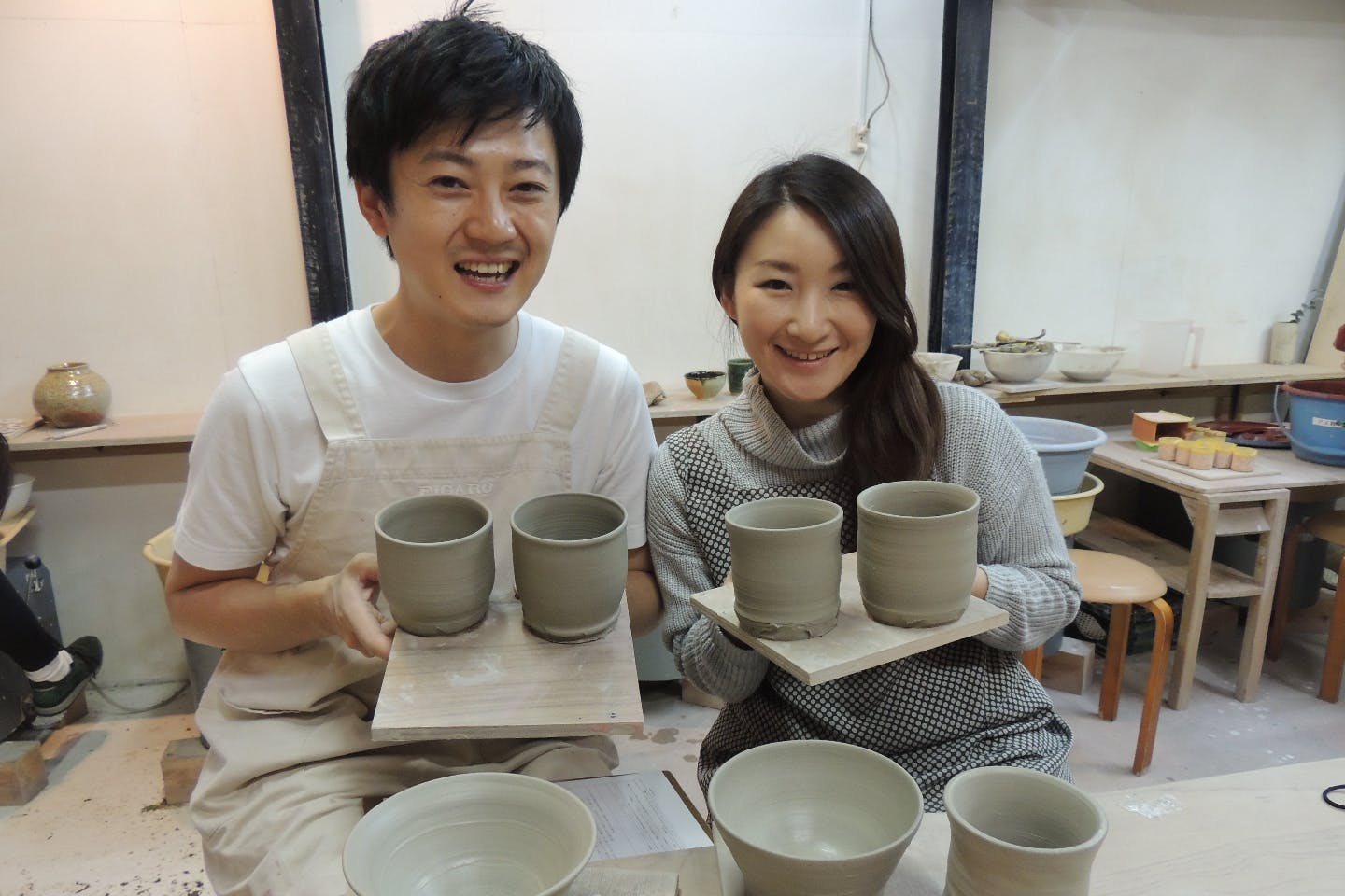 【東京・広尾・手びねり】小中学生にぴったり！自由研究向けの陶芸体験　陶器1‐3個