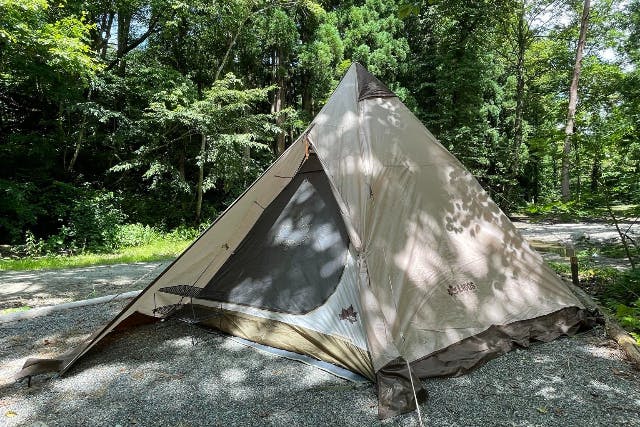 【長野・白馬・キャンプ場】1、2名でゆったりおすすめ！ロゴス製のテントでキャンプ