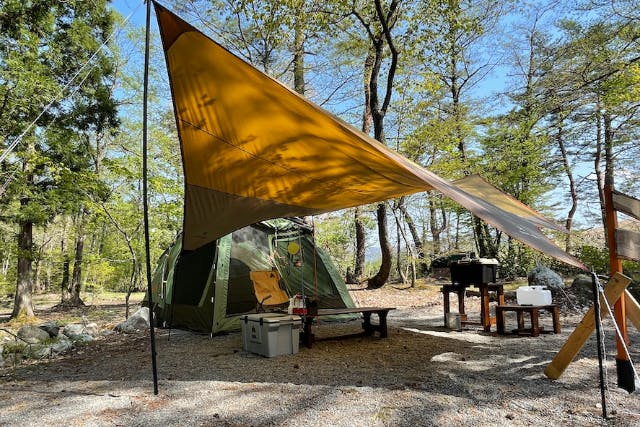 【長野・白馬・キャンプ場】ファミリーにぴったり！ロゴス製2ルームテントでキャンプ