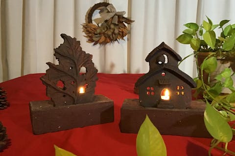 【埼玉・秩父・陶芸体験】赤レンガ土でワンランク上の大人のキャンドルホルダー作り！