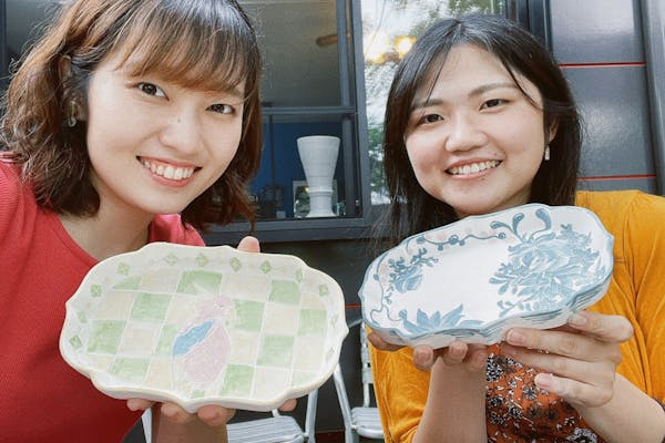 宮崎・小林・絵付け】好きな器が選べる！カラフルでアートな陶芸絵付け