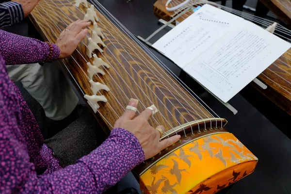 広島・福山・楽器体験】1時間で弾けるようになる！琴で和の音色を奏で