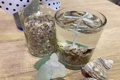 【鳥取・岩美町・手作りキャンドル】好きなものを詰め込んで！渚のキャンドルづくり体験