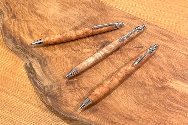 愛知・瀬戸・木工教室】作家と作る木軸ボールペン/シャープ 愛知・瀬戸・木工教室】作家と作る木軸ボールペン/シャープ