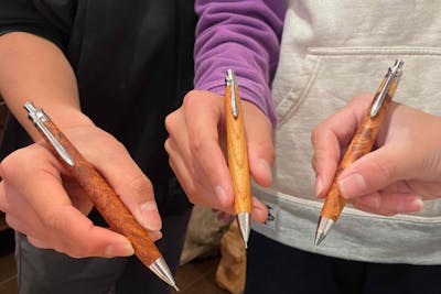 愛知・瀬戸・木工教室】作家と作る木軸ボールペン／シャープペンシル
