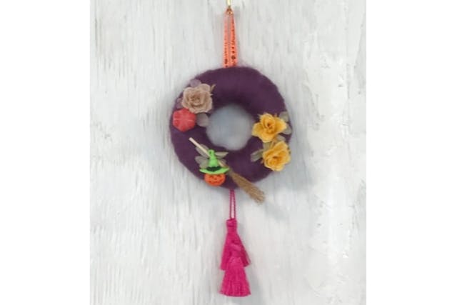 宮城・仙台・フェルト教室】花と羊毛フェルトのマリアージュ！フェルト