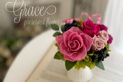 【熊本県・熊本市・プリザーブドフラワー】長く楽しめるお花でアレンジメント作り