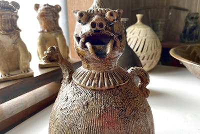 超珍品 島田の 志戸呂焼き( 祖母焼 )希少陶器の壺 超激安 超珍品 島田の志戸呂焼 ( 祖母焼 ) 希少陶器の壺 超激安 大珍品