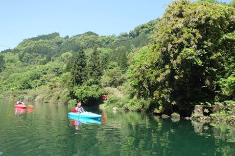＜大学&専門学生割引＞【熊本・山都・レイクカヌー】四季折々の魅力を感じながらのんびりとカヌーを楽しもう！