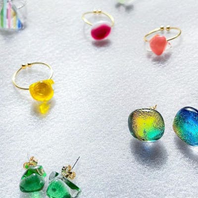 楽ギフ_包装】 【408】ハンドメイド ヘアゴム ポニーフック/ピアス