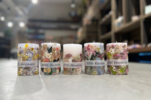 【広島市・キャンドル作り】インテリアにもなる。お花のキャンドル制作体験