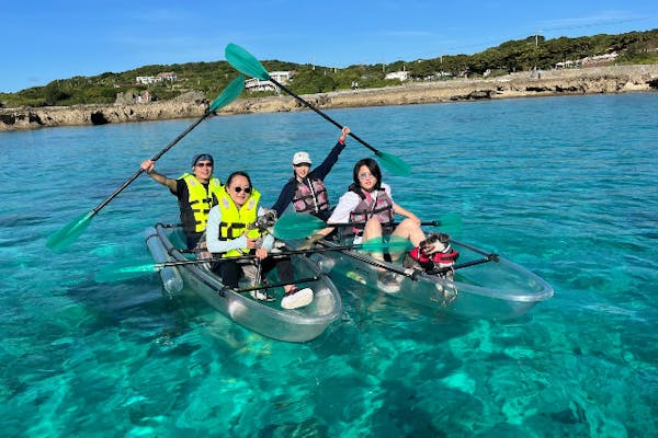 沖縄・宮古島・カヤック】まさにリアル水族館！透明のボートで宮古島の