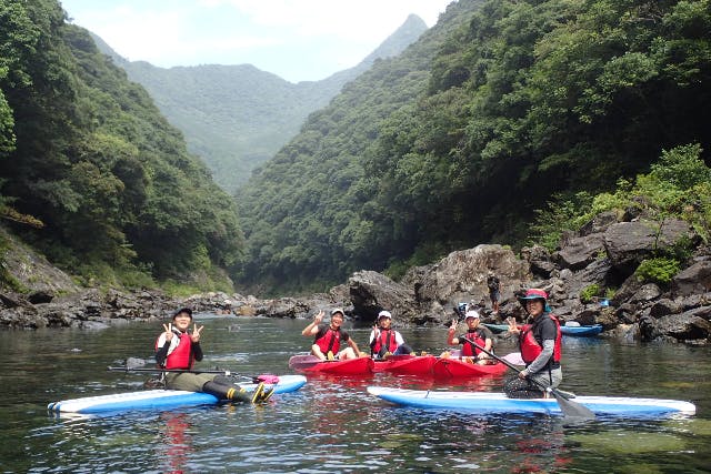 【鹿児島・屋久島・SUP】屋久島の川でSUP＆リバーカヤックを楽しもう！