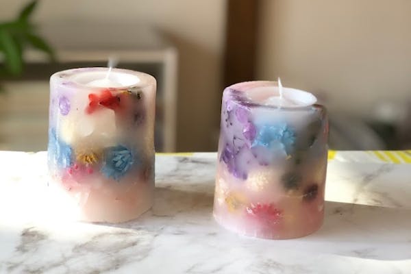 兵庫・西宮・手作りキャンドル】幻想的な光と香りに癒されるボタニカル