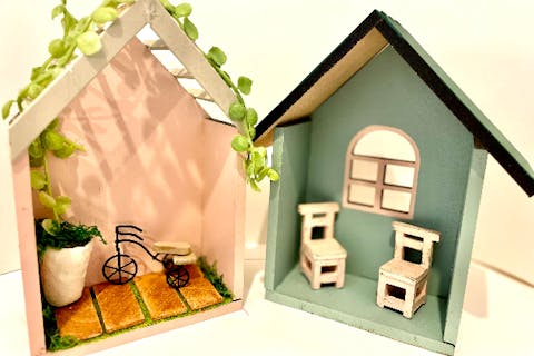 【東京・落合南長崎・手作り雑貨】夢のくらしをつくろう「ちいさなデコハウス」制作体験